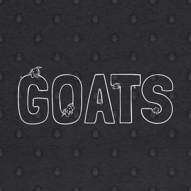 Goat art cute goats hand-drawn friendly goats by cuteandgeeky